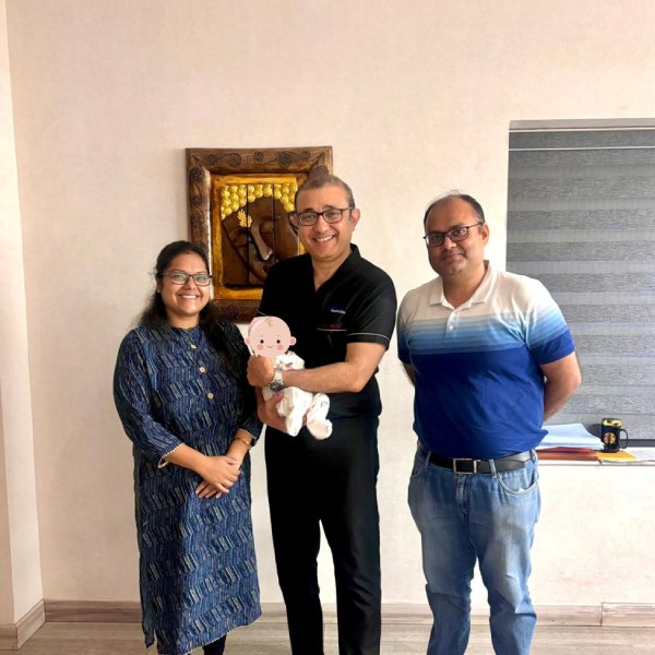 Happy parents with their baby
