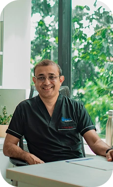 Dr. Rajeev Agarwal in consultation room